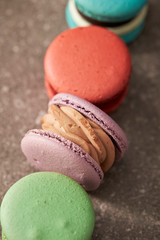 colorful macaroons