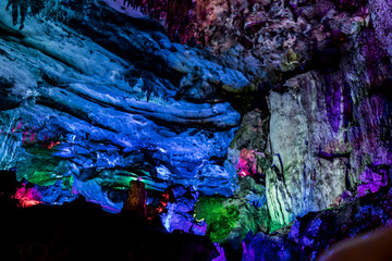 Fototapeta na wymiar Karst caves in China. Karst scenery.