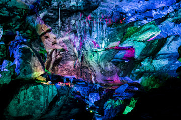 Fototapeta na wymiar Karst caves in China. Karst scenery.