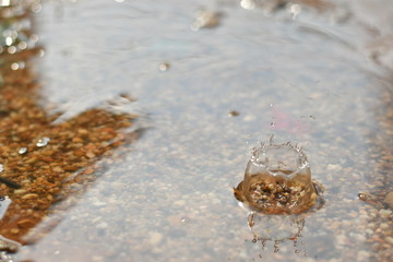 water splash isolated for background