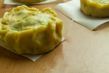 Majorcan empanadas, typical Mallorcan food made in a typical Easter way.