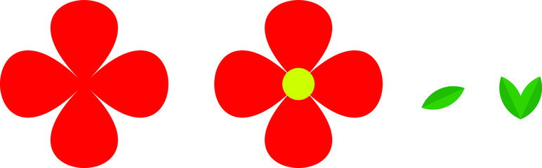 red tulips on white background