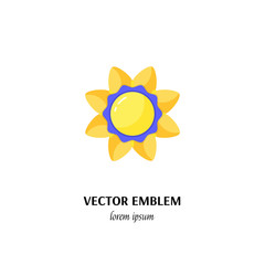 Golden medal first place winner award vector