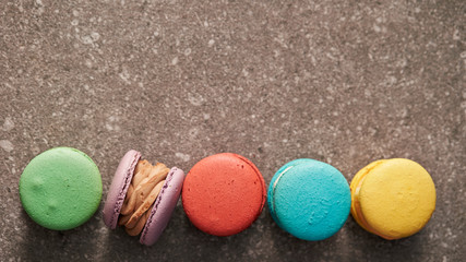 colorful macaroons