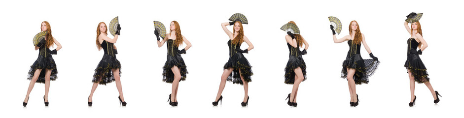 Woman in fashion clothing concept