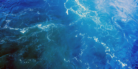 sea surface in dramatic dark color top view