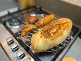 Homemade bread with different flavors