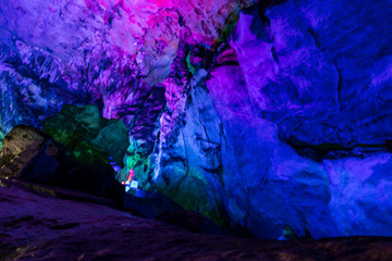 Karst caves in China. Karst scenery.