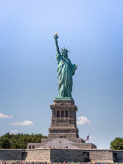 Fototapeta na wymiar Retrato de la estatua de la Libertad