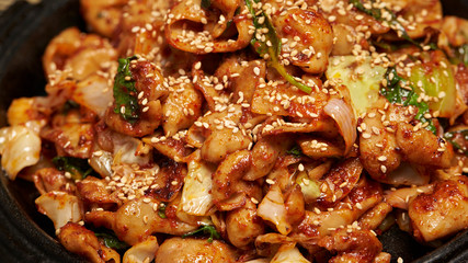 Korean spicy stir fried pork 