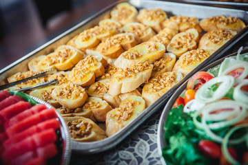 A diverse collection of delicious food items
