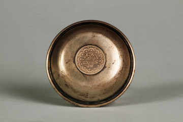 Ottoman-era silver ashtray made of silver with handcrafting from the 19th century. Antique silver...
