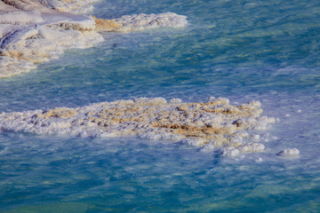 Salty Coastline of the Lake Assal, Djibouti