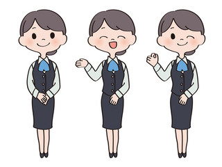 働く女性　セット