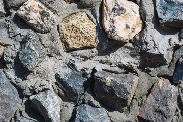 stone that are mixed with cement became stone concrete wall texture and background for web design and architect