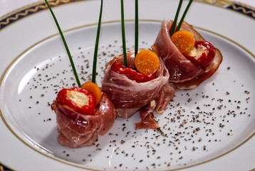 rolady z szynki parneńskiej