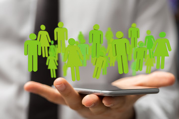 Concept of teamwork and partnership