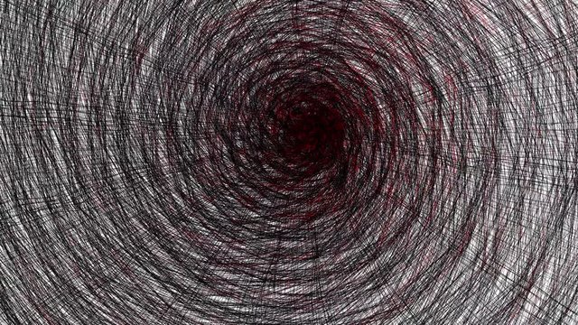 Background and texture dark tunnel with line surface. 3D Rendering sketch tunnel. Scary danger and horror concept