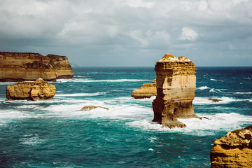 Impressive rocks in the water on the Australian coast