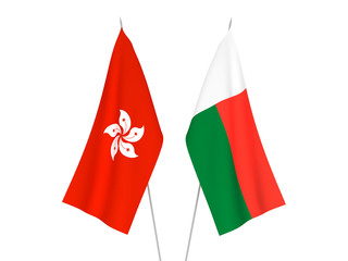 Hong Kong and Madagascar flags