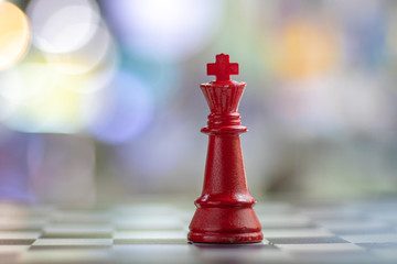 Chess business concept, leader & success.