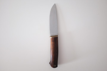 Handmade knife with wooden handle