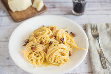 Carbonara spaghetti alla 