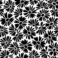 Seamless vector pattern of a beautiful flower,