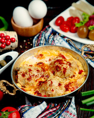 breakfast set on the table