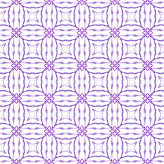 Hand painted tiled watercolor border. Purple 