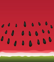 Simple illustration of a watermelon slice