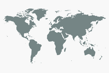 Plakat world map vector illustration