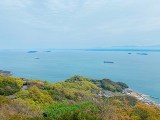 大島　亀老山から見た瀬戸内海