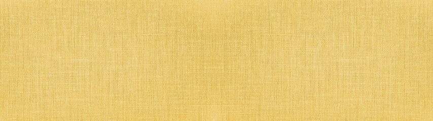 Yellow mustard natural cotton linen textile texture background banner panorama