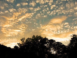 Mottled Clouds Overhead