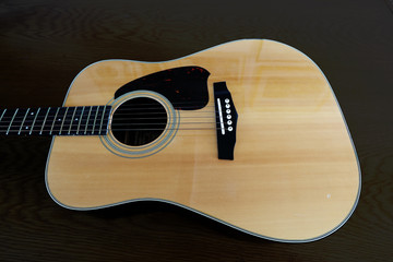 A beautiful six string guitar
