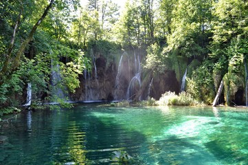 the plitvice nature park withon the many lakes