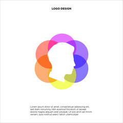 Head Tech logo, Pixel Head logo concept vector, Robotic Technology Logo template designs vector illustration