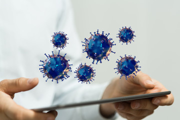 Corona Virus Healthcare Concept. Coronavirus protection Pandemic Sars Fever.