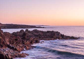 Seascape on island Lanzarote, Canary Islands