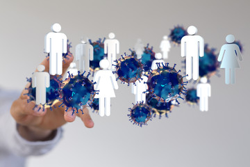 a Concept of 3d virus quarantine.