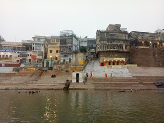 View of Varanasi and the Ganges River