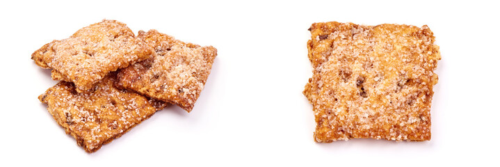 Sugar cookies, isolated on white background