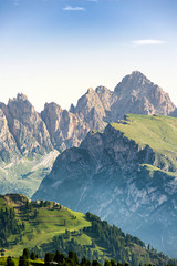 Fototapeta na wymiar Puezgruppe in den Dolomiten