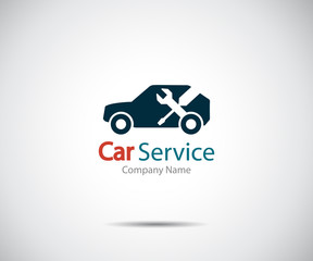 Car service icon, Auto Repair, Flat Maintenance logo design Vector illustration