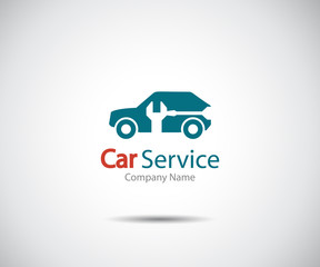 Car service icon, Auto Repair, Flat Maintenance logo design Vector illustration
