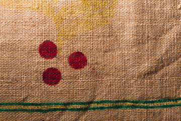 textura saco de café de esparto  rústico 