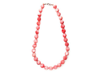 fashion beads necklace jewelry with semigem crystals coral