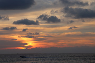 Wonderful sunset evenings in Thailand