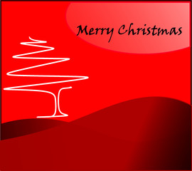 A bright red christmas background image . Festival icon. Celebration symbol.